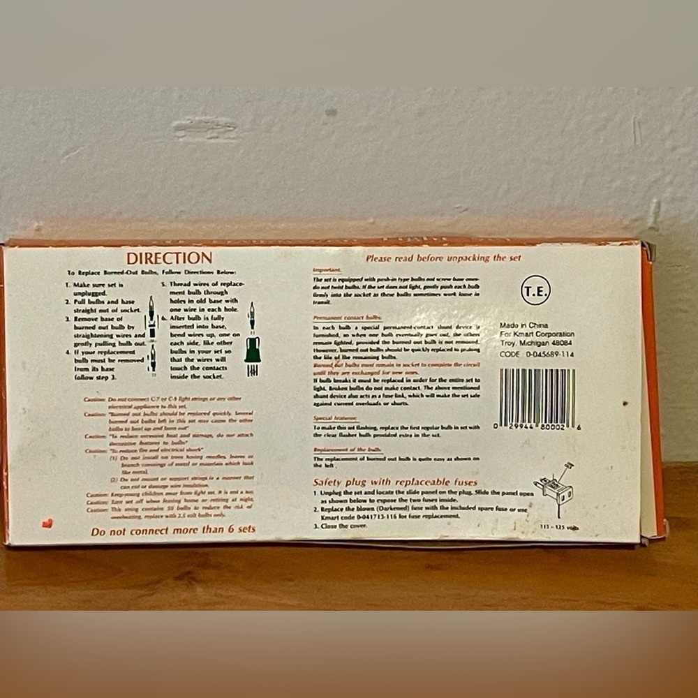 Pumpkin Time 50 Halloween Light Set Holiday Orange New Tested Kmart Vtg - Picture 4 of 5